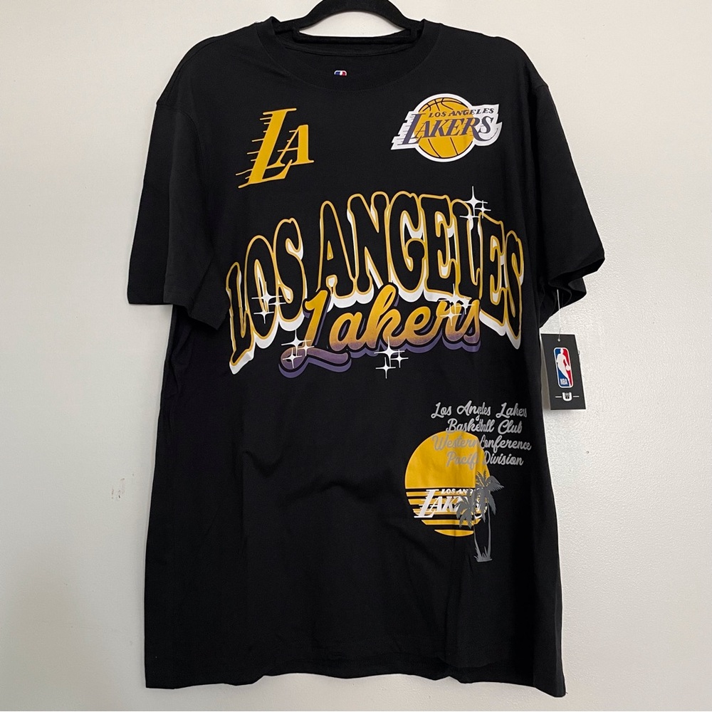 Men’s NBA Los Angeles Lakers Graffiti Art Tee Size XL